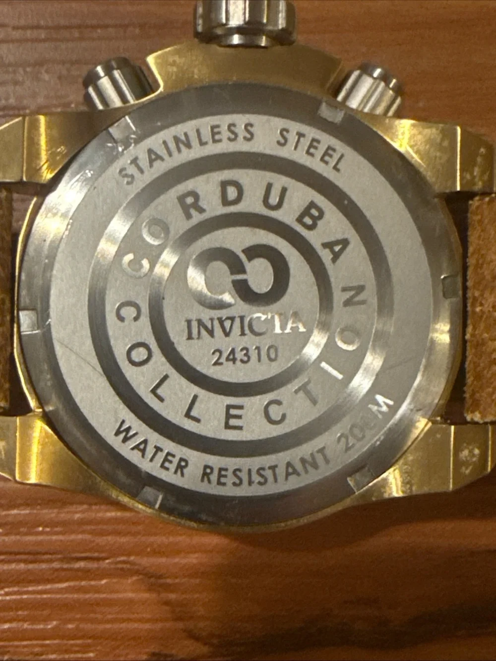 Invicta Corduba Chronograph (Model 24310) Brown Leather Band New Battery